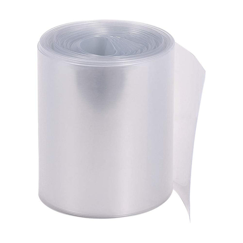 [AUSTRALIA] - Bettomshin Clear PVC Heat Shrink Tubing 19.68Ft Length 2.56 Inch Flat for 4×18650 Battery 1pcs 
