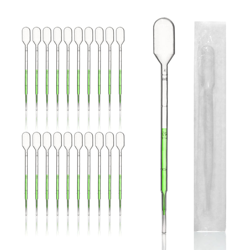 Utile 100pcs of Sterile Transfer Pipettes, Essential Oil Pipettes, Cap.3ml with 140mm Length, Low-Density Polyethylene Material, Individual Peel-Pack, 4320.0313.100 Vol.3ml, 100pcs/box