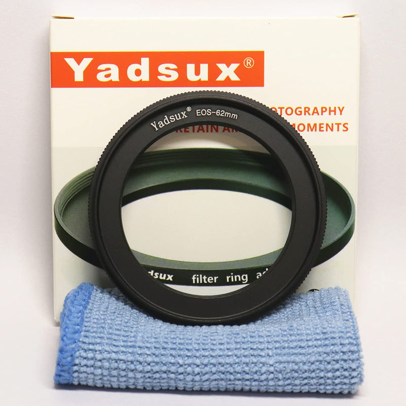 Yadsux EOS-62mm Filter Threaded Macro Reverse Mount Adapter Ring Compatible with Canon EOS 1d/1ds Mark II III IV X C 5D 5D Mark II/III 7D 10D 20D 30D 40D 50D 60D 60Da Rebel Camera to Macro Shoot