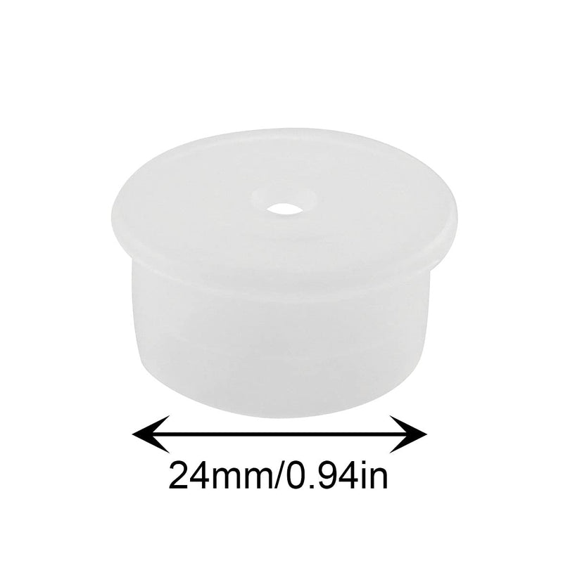 [AUSTRALIA] - JCBIZ 24pcs Press in Medical Syringe Bottle Adapter 24mm Dosing Adapters for Hospitals, Clinics 