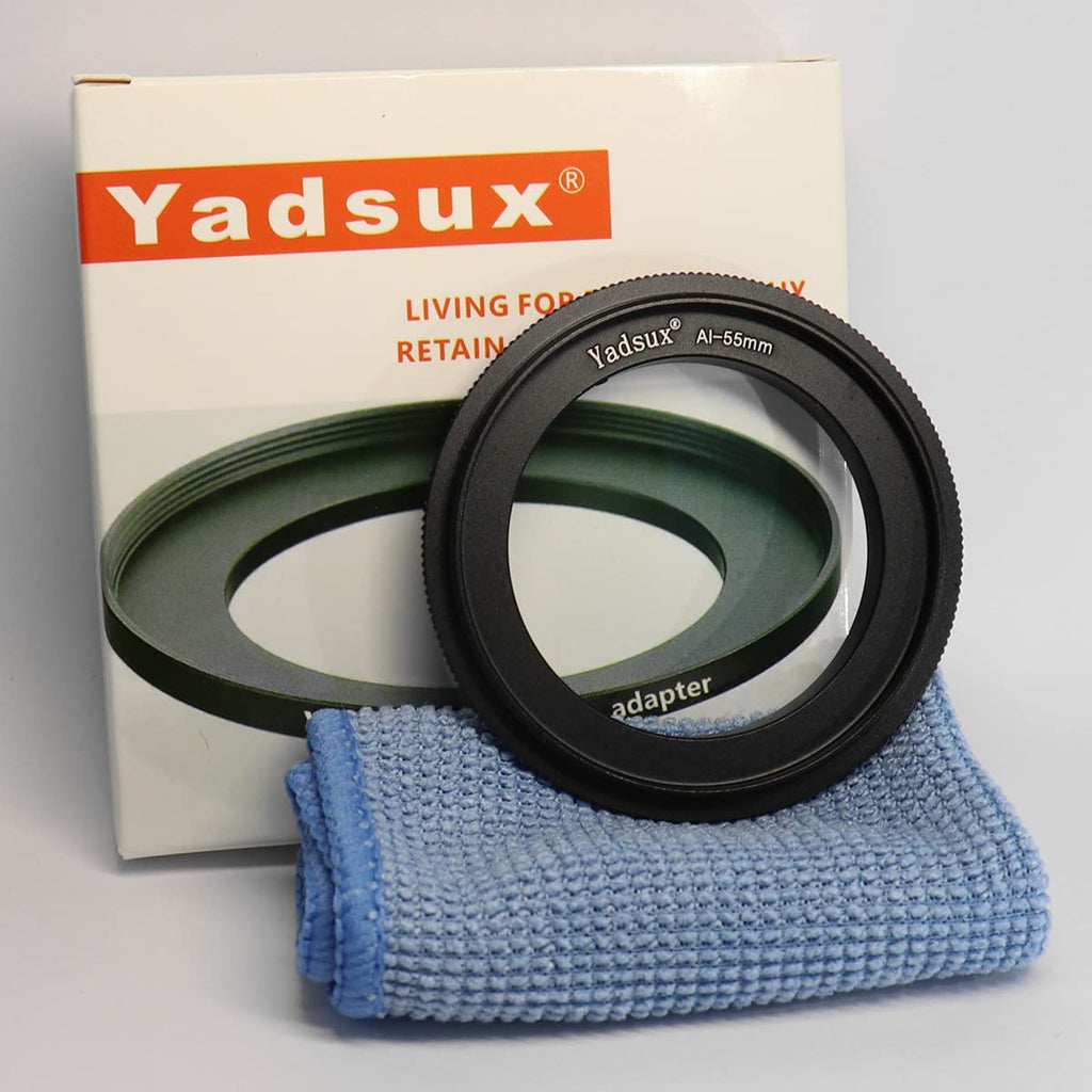 Yadsux AI-55mm Filter Threaded Macro Reverse Mount Adapter Ring Compatible with Nikon D50, D60, D70, D70S, D80, D40X, D90, D3000, D3100, D3200, D5000, D5100, D7000, Camera to Macro Shoot (AI-55mm)