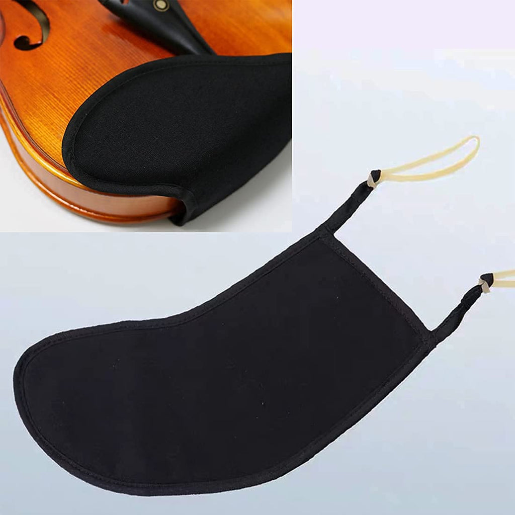 Violin Shoulder Rest Pad, Violin Chin Rest Pad Soft Cover Protector, Violin Chinrest Pad Slip Resistant for 3/4 4/4 Violin Accessories