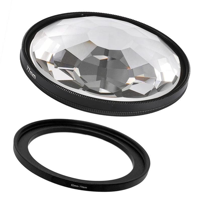 Kaleidoscope Glass Prism 82mm Camera Glass Filter Changeable Number of Subjects Camera Accessories(82mmKaleidoscope Filter) 82mmKaleidoscope filter