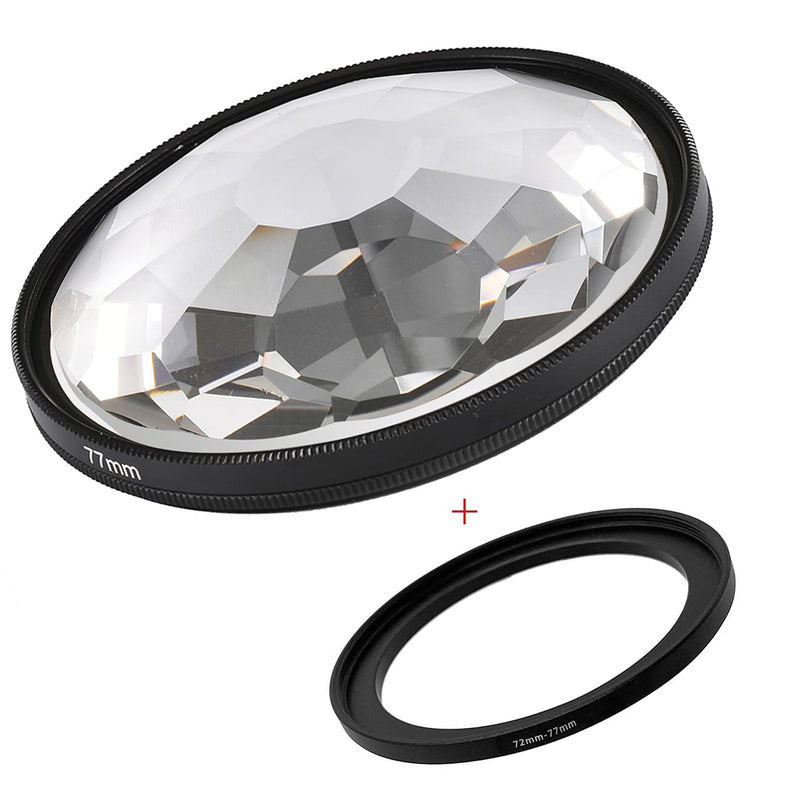 Kaleidoscope Glass Prism 72mm Camera Glass Filter Changeable Number of Subjects Camera Accessories(72mm Kaleidoscope Filter) 72mmKaleidoscope filter