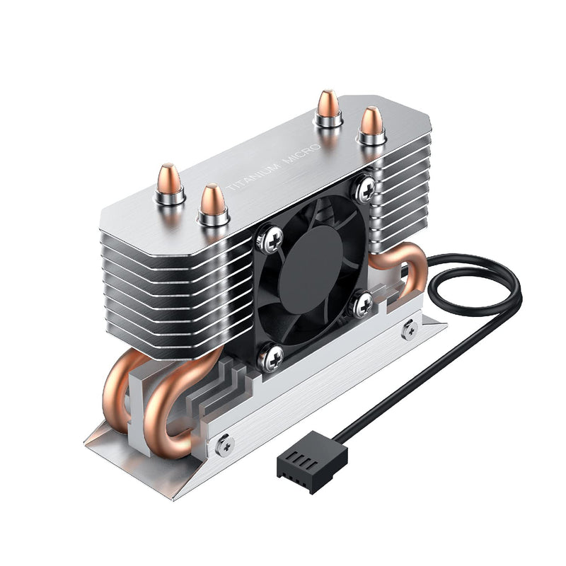 Titanium Micro TMHSFM3 Nitro M.2 NVME 2280 Heatsink Dual Cooler with 30mm PWM Fan