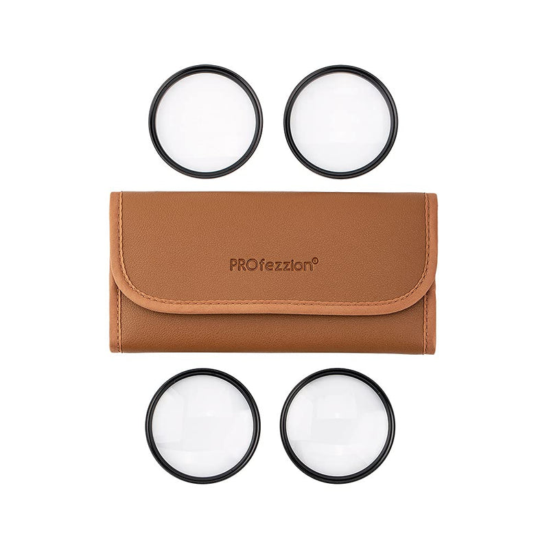 PROfezzion 67mm Close-Up Filter Kit (+2 +4 +8 +10) Macro Lens Filter Set for Canon EOS RF/Sony FE/Sigma Kit Lens & Other Lenses with 67mm Filter Thread