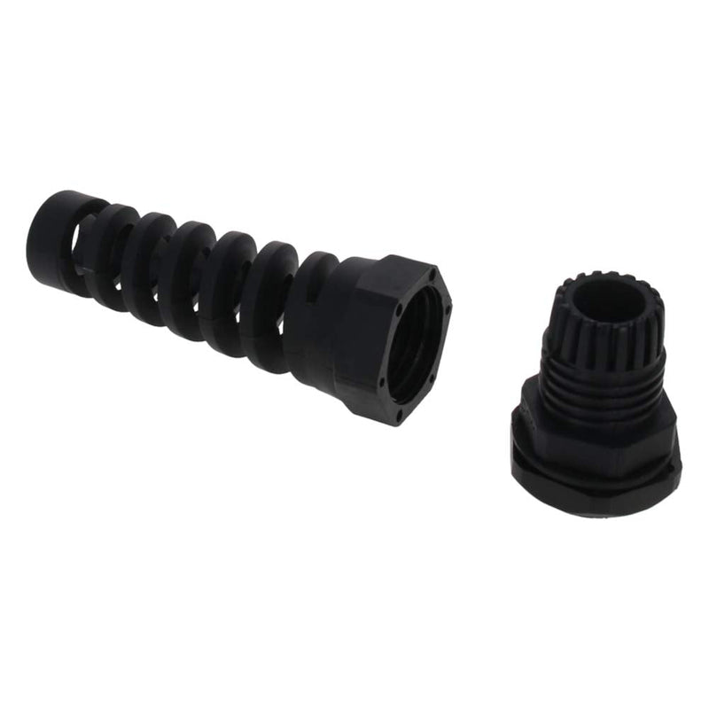 Jutagoss Cable Gland, PG7 PG9 PG11 PG13.5 PG16 Plastic Cable Glands, Cord Connector Joints with Gaskets Black 25PCS.