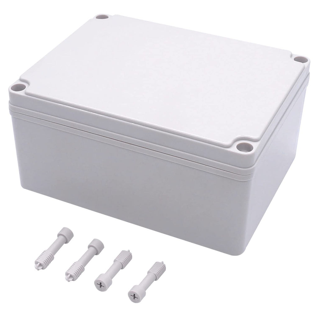 Twidec/Waterproof Dustproof IP67 Junction Box ABS Plastic Electrical Project Box DIY Case Enclosure Gray 8"x 6"x 4"(200 x 150 x 100 mm)