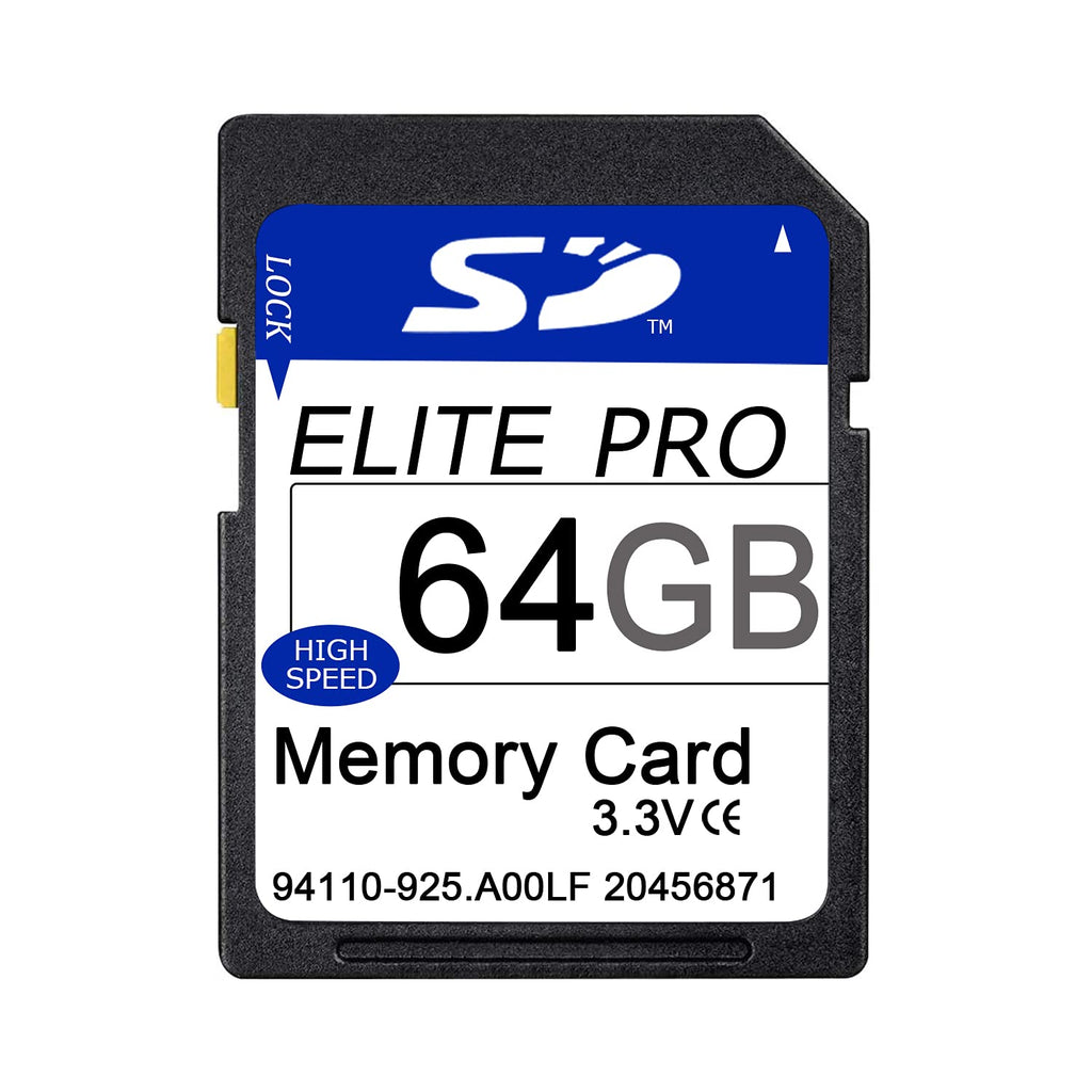 64GB SD Card for Game Trail Cameras, Class 10 Speed 80Mb/s SD Cards for Wildlife Hunting Cameras, IP Cameras and Sport Action Cameras Black-64G
