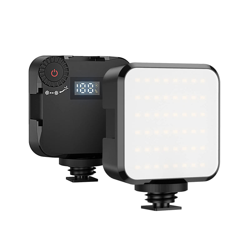 SHOOT VL49 LED Video Light Built-in 2000 mAh Battery,Mini Camera Light Panel Rechargeable, Brightness Adjustable for YouTube,Studio,Portable Photography Lighting,Make up