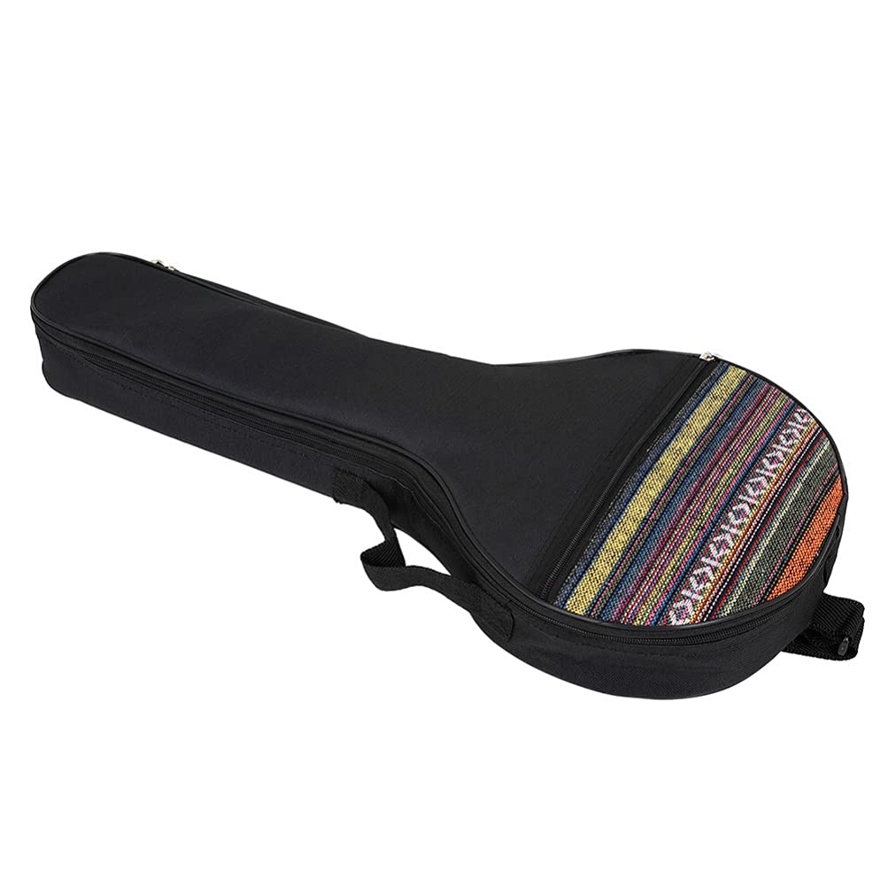 Milisten 4 String Banjo Case Cotton Banjo Shoulder Bag Holder Organizer Instrument Storage Pouch Banjo Bag for School Concert Black