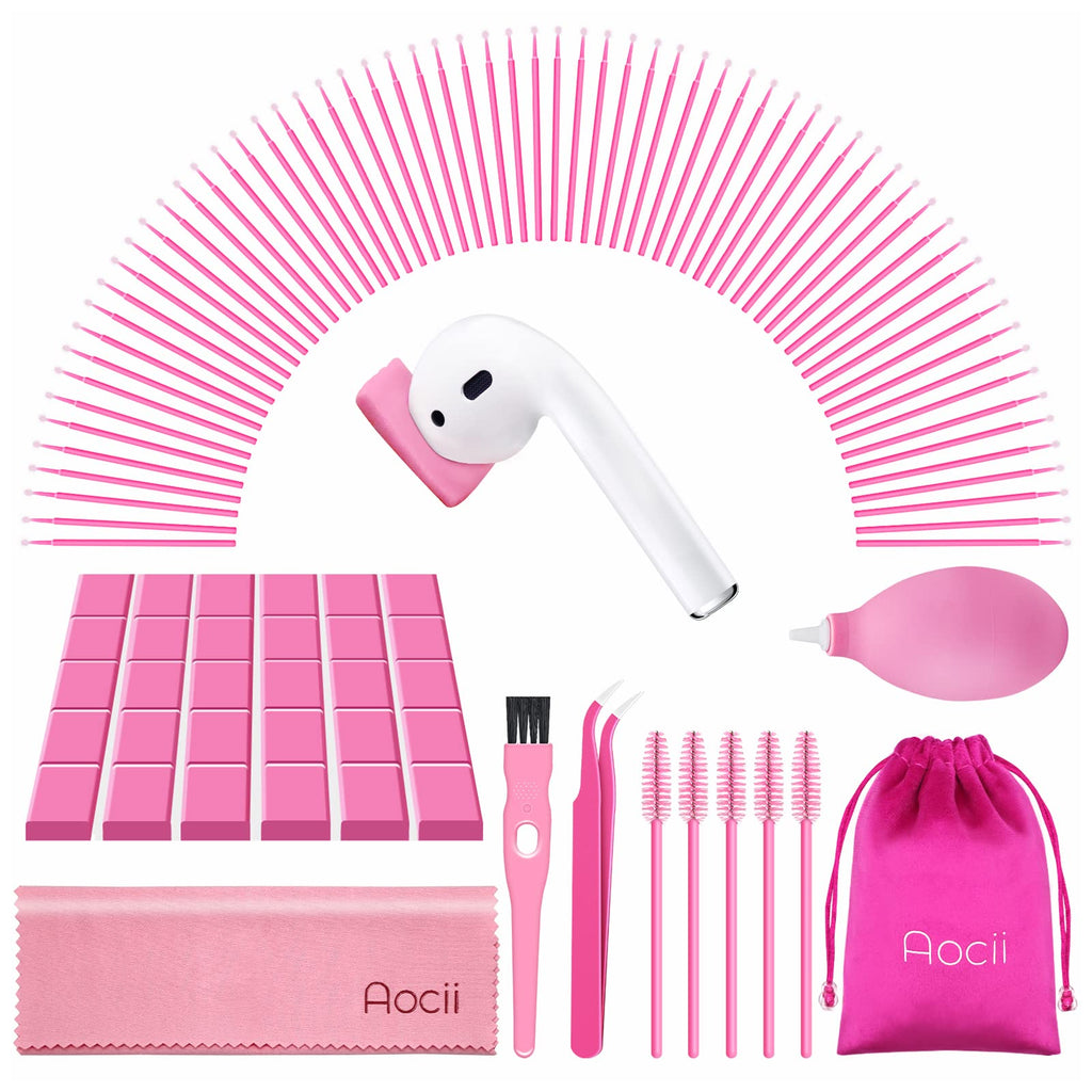 Airpod Cleaner kit, Airpod Cleaner Putty, Phone Cleaning kit, Charging Port Cleaning Kit, Earbud Cleaning kit, Pink Cleaner kit for Headphone/iPhone/Laptop, Electronics Cleaner, Camera Cleaning Putty