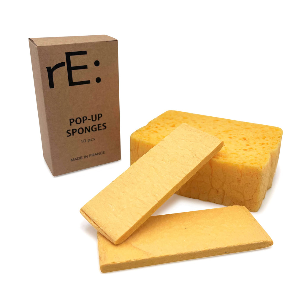rE: Pop Up Sponges (10Pk) for dishwashing - Made from vegetable cellulose, Plastic Free, Biodegradable, Eco-friendly