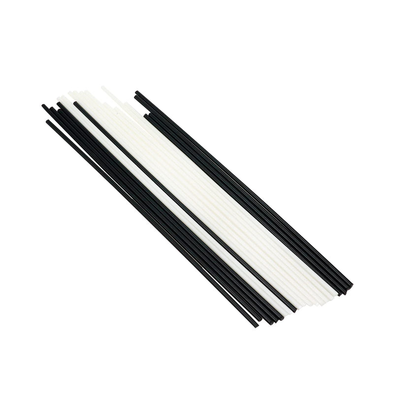 Geesatis 1.5 mm Guitar Bass Side Dot Fretboard Fingerboard Position Marker for Guitar Brss Ukulele, 10 Pcs Black and 10 Pcs White