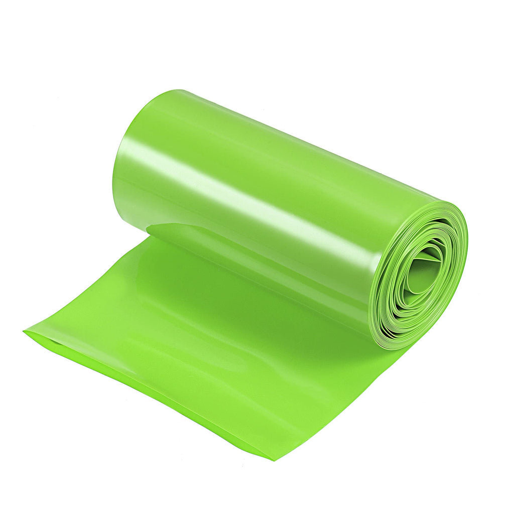 MECCANIXITY Battery Wrap PVC Heat Shrink Tubing 103mm Flat 4m Light Green Good Insulation for Battery Pack