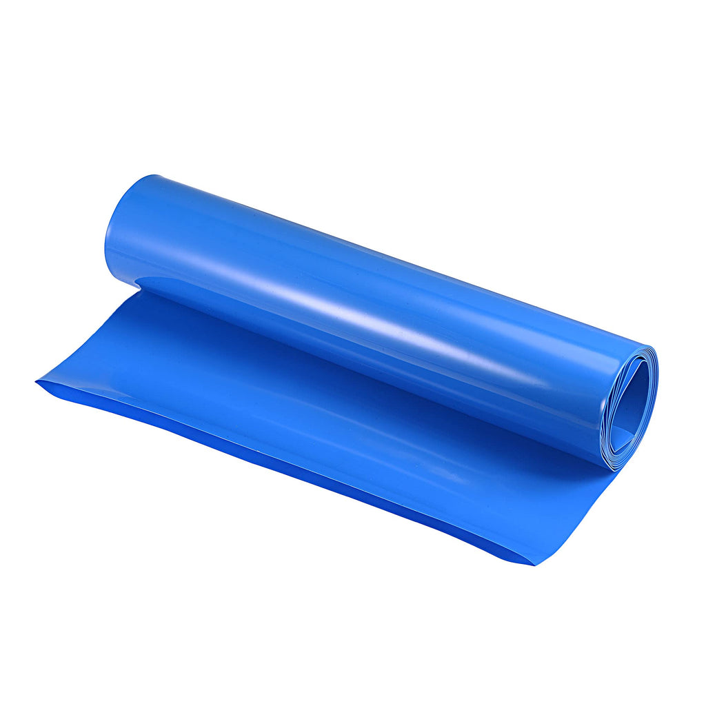 MECCANIXITY Battery Wrap PVC Heat Shrink Tubing 280mm Flat 2m Blue Good Insulation for Battery Pack