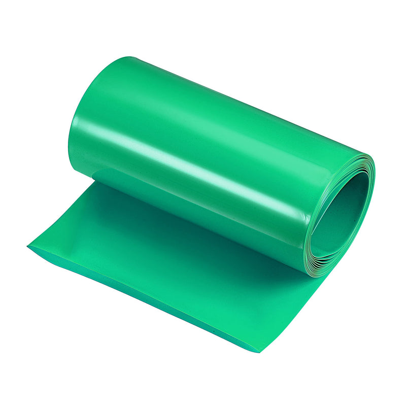 MECCANIXITY Battery Wrap PVC Heat Shrink Tubing 150mm Flat 10 Feet Light Green Good Insulation for Battery Pack