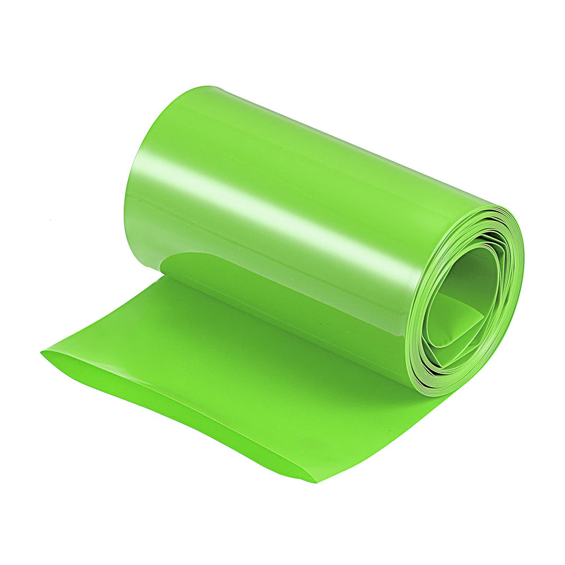 MECCANIXITY Battery Wrap PVC Heat Shrink Tubing 95mm Flat 10 Feet Light Green Good Insulation for Battery Pack