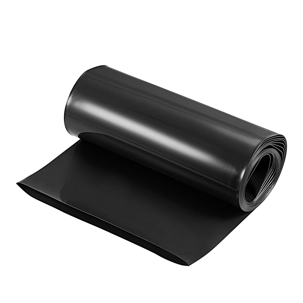 MECCANIXITY Battery Wrap PVC Heat Shrink Tubing 200mm Flat 10 Feet Black Good Insulation for Battery Pack