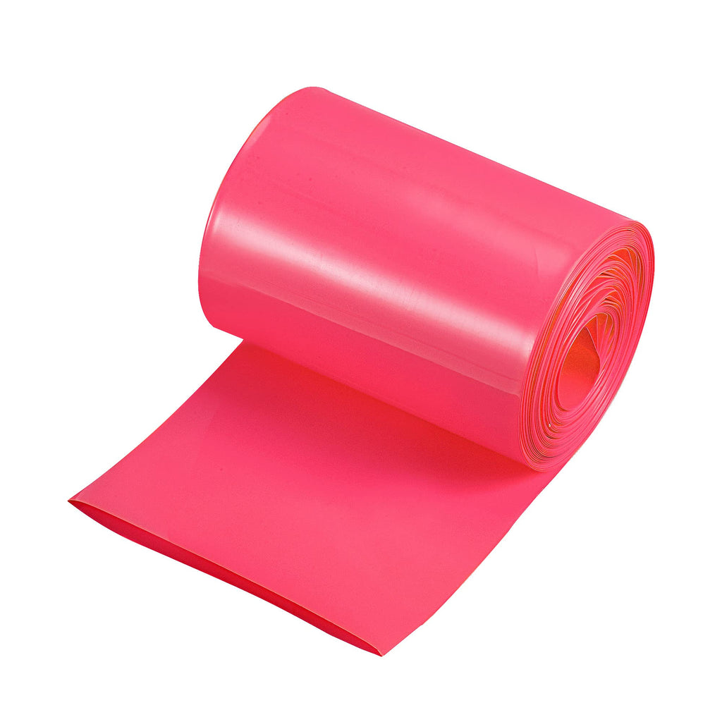 MECCANIXITY Battery Wrap PVC Heat Shrink Tubing 85mm Flat 6m Red Good Insulation for Battery Pack