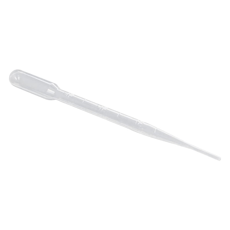 Bettomshin 100Pcs 3ml Plastic Disposable Pipettes Tube 5.91" Length Clear Graduated Transfer Pipettes Liquid Dropper for Ear Eye Essential Oils Alcohol Paint Makeup Lab