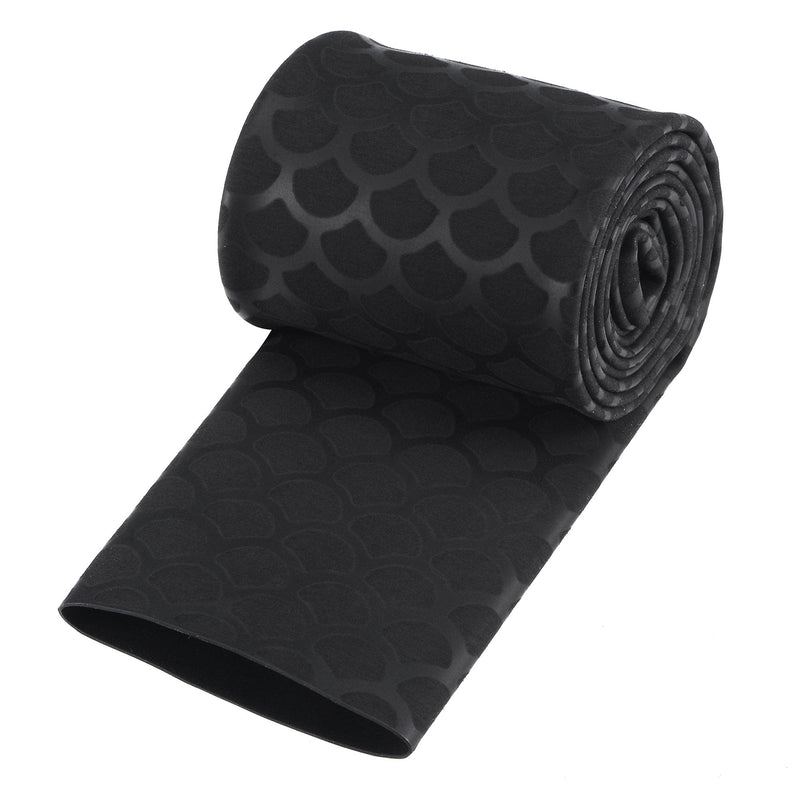 uxcell Heat Shrink Wrap Tubing Sleeve for Fishing Rod Grips Handle, 63mm Flat 3.3ft 2:1 Ratio Black