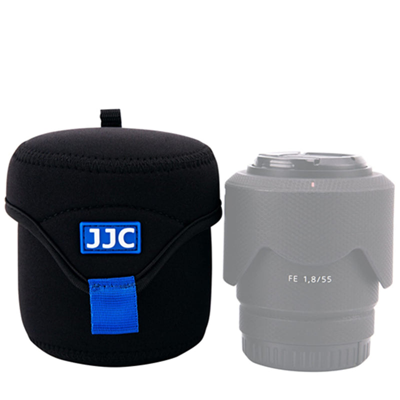 Anti-shock Neoprene Mirrorless Camera Lens Pouch Bag Case for Canon RF 16mm 35mm Fuji XF 23mm F1.4 56mm F1.2 Sony FE 50mm F1.8 F2.8 28-70mm E 10-18mm 18-135mm and other Lens below 3.07" X 3.07"(D x L) Large