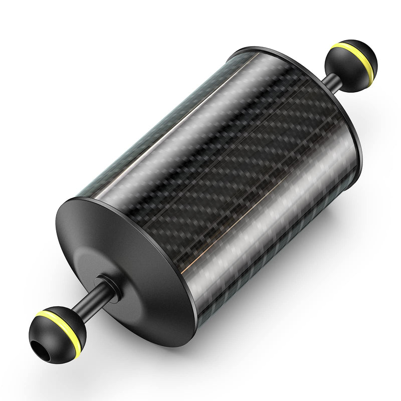 Sea frogs D80mm, 8'', Carbon Fiber Float Arm for Ultralight, Aquatic Arm, Buoyancy Provided 600g, Underwater Camera System Diving Tray Video Light/Strobe GA-10 D80mm, 8'' Carbon Fiber Float Arm