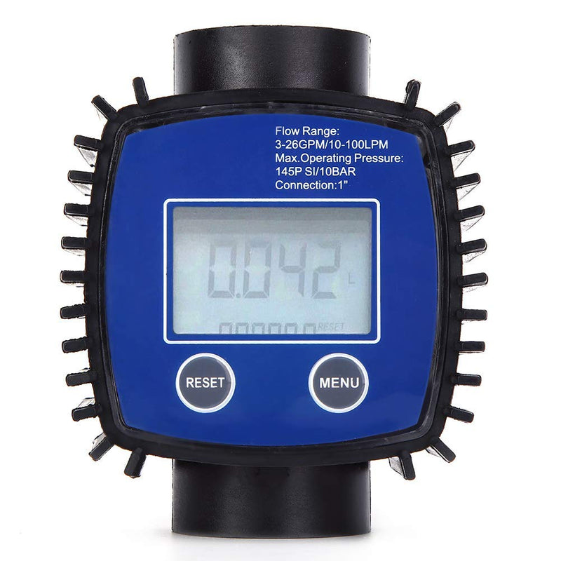Flowmeters Water, Liquid Flow Rate Meter Diesel Meter Multipurpose High Accuracy Water Diesel Flowmeter with 1in Internal Thread