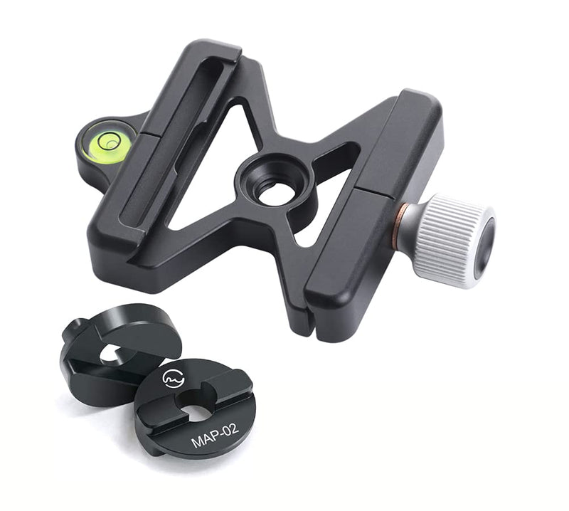 Sunwayfoto MAC-15T 60mm Clamp Conversion Kit Convert RC2 to Arca/RRS QR Compatible with Tripod Ball Head inc Boss Adapters