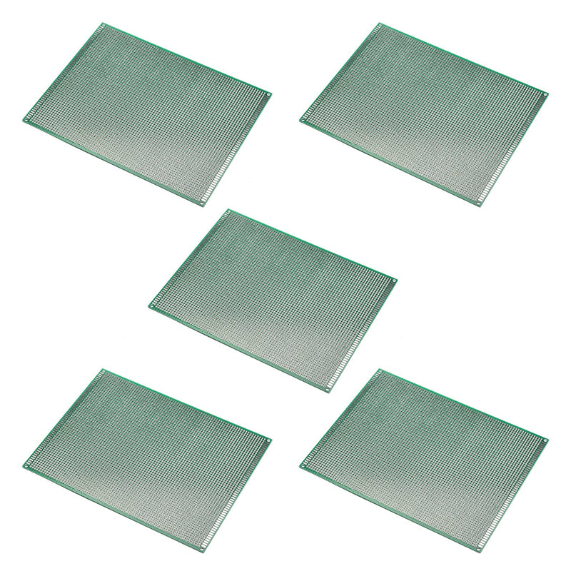 Heyiarbeit 5Pcs 15x20cm Double Sided PCB Board Tinned Through Holes Universal Printed Circuit Proto Board for DIY Soldering Electronic Projects Practice Test Circuit
