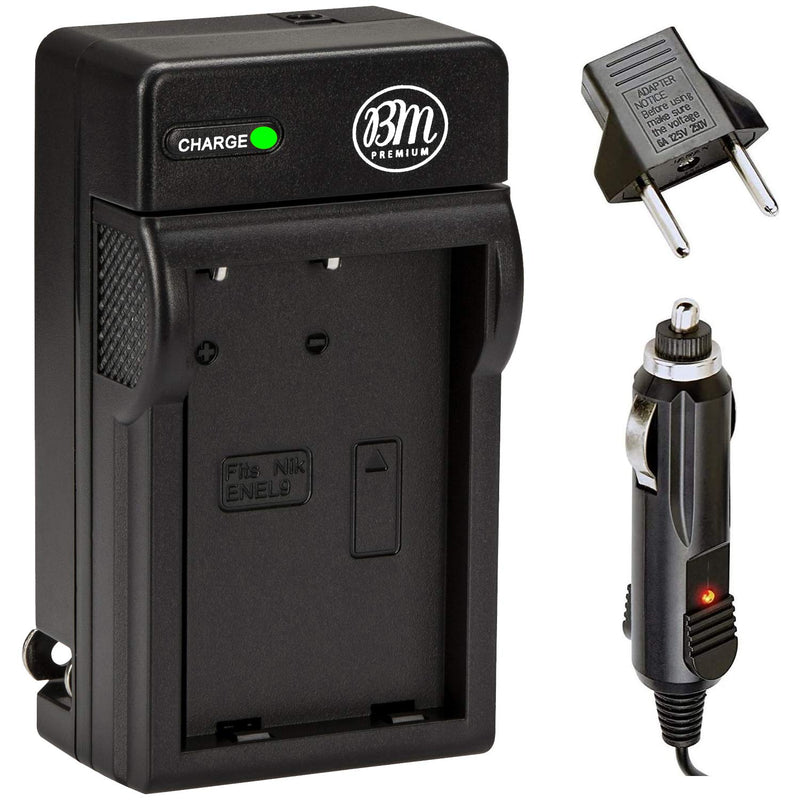 BM Premium MH-23 Replacement EN-EL9, EN-EL9A Battery Charger for Nikon D5000, D3000, D60, D40x & D40 Digital SLR Cameras