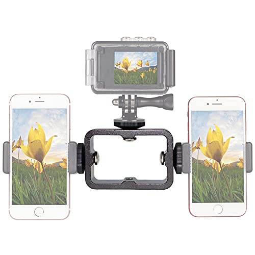 Walway Multi-Function Triple Hot Shoe Base Mount Bracket for LED Monitors Microphones Audio Recorder & Studio Flash Video Camera