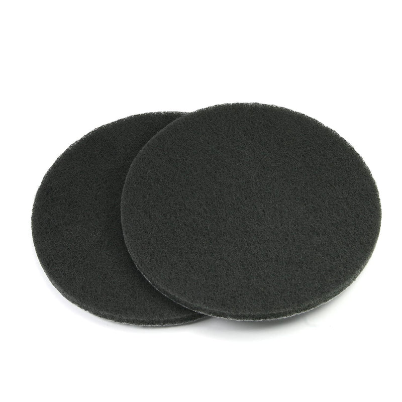 Auniwaig 7 Inch 1200-Grit Drill Power Brush Tile Scrubber Scouring Pads Disc Hook and Loop Cleaning for Bathroom & Kitchen Cleaning Gray 2Pcs 1200# 2pcs