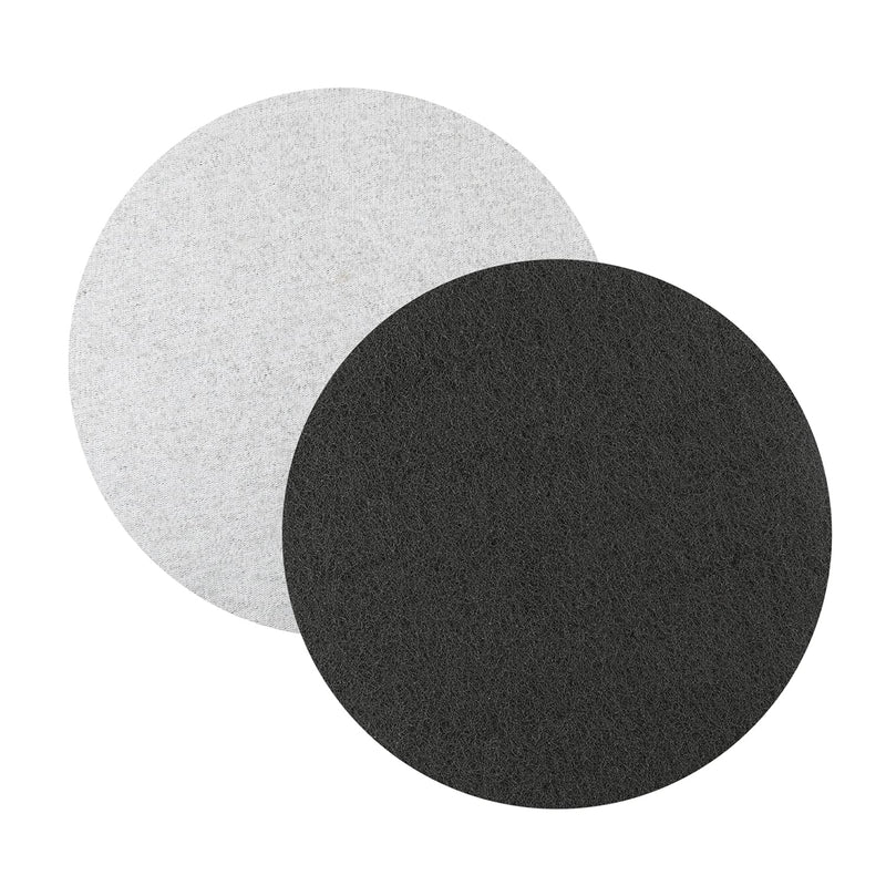 Auniwaig 7 Inch 1000-Grit Drill Power Brush Tile Scrubber Scouring Pads Disc Hook and Loop Cleaning for Bathroom & Kitchen Cleaning Gray 2Pcs 1000# 2pcs