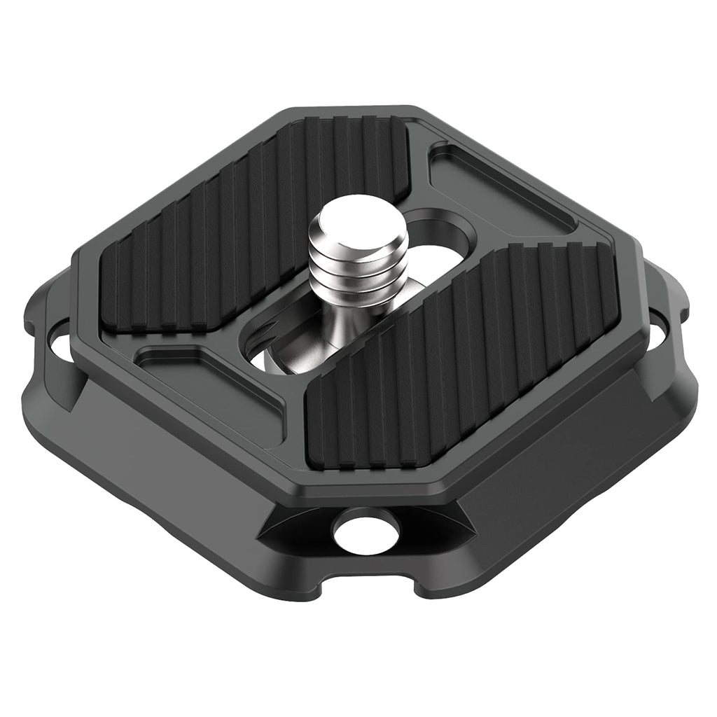 FALCAM F38 Camera Quick Release Plate, 38mm Standard Arca-Swiss Mounting Adapter w 1/4" Screw, Aluminum Quick Release System QR Plate, Fits for Sony Canon Tripod Monopod DSLR Slider (Top Plate Only) F38 Top Plate