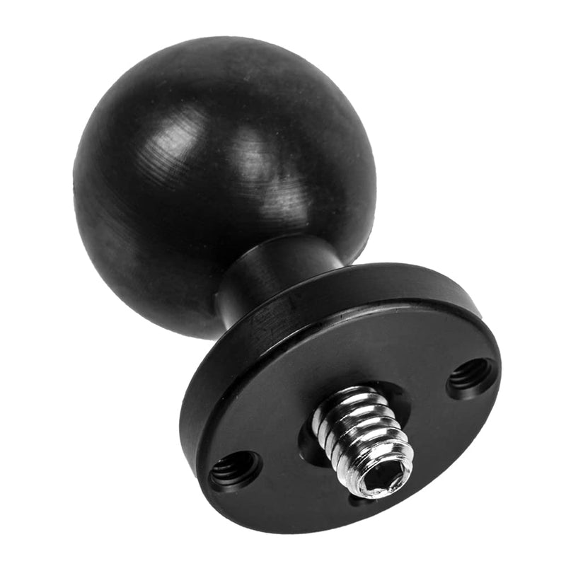 1" Rubber Ball Camera Mounting Adapter with 1/4"-20 Thread for Mounting GoPro, Point-and-Shoot Cameras and More! Metal with screw