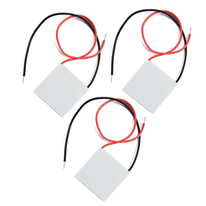 Kiro&Seeu 2pcs TEC1-12706 Heatsink Semiconductor Refrigeration Tablets 5.8A 12 Volt 60W Watt Thermoelectric Cooler Cooling Peltier Plate Module 40x40MM