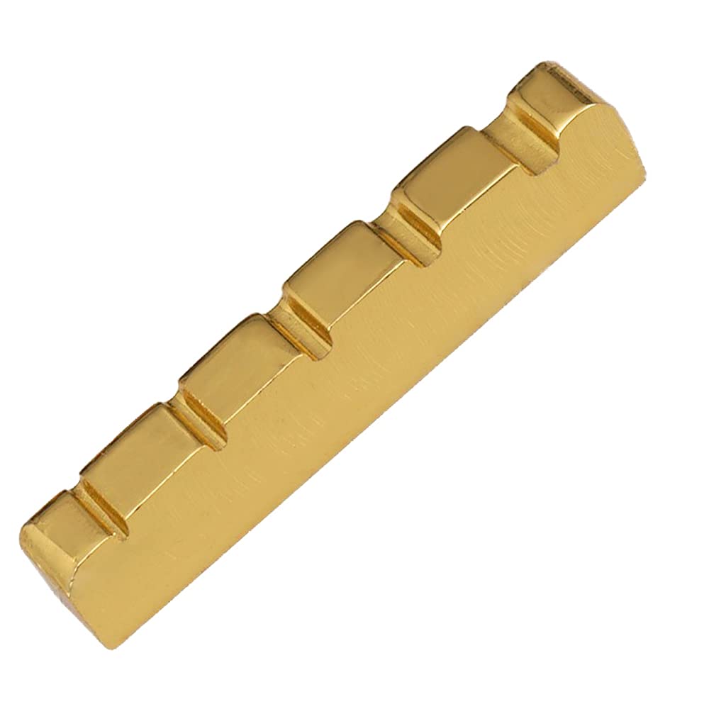 Brass Nut 5 String Slotted Electric Bass Guitar Nut 45mm x 6mm