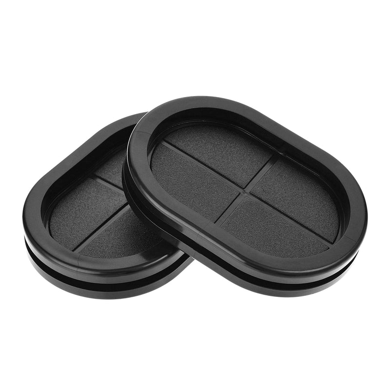 uxcell Rubber Grommet Oval Double-Sided Mount Size 75 x 50 mm for Wire Protection 4pcs 23