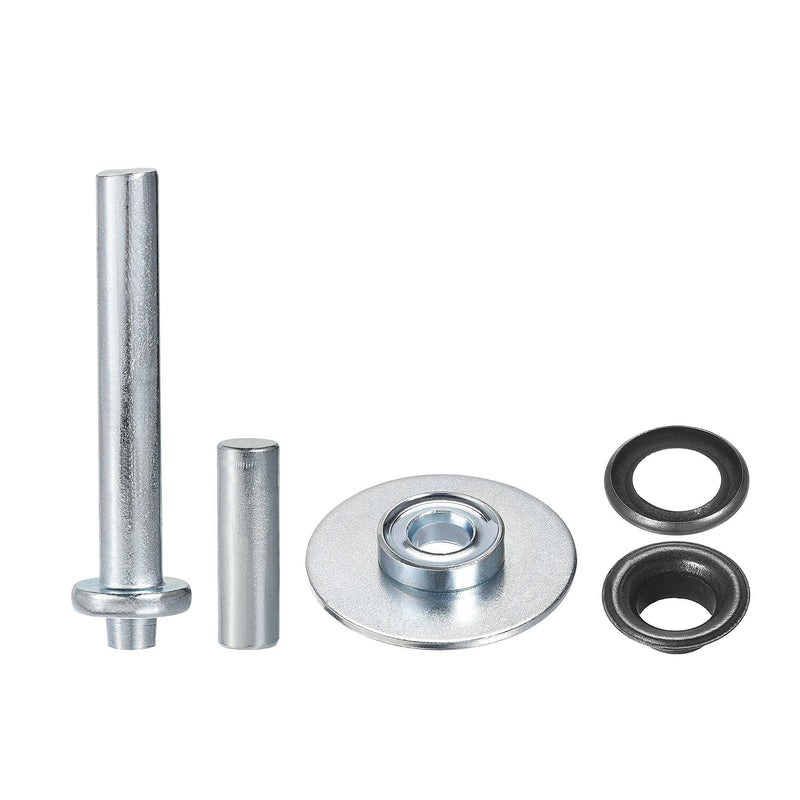 uxcell Grommet Tool Kit 15 Sets 1/2" Copper Eyelets with 3pcs Setting Tools, 12mm Inside Dia. Dim Gray