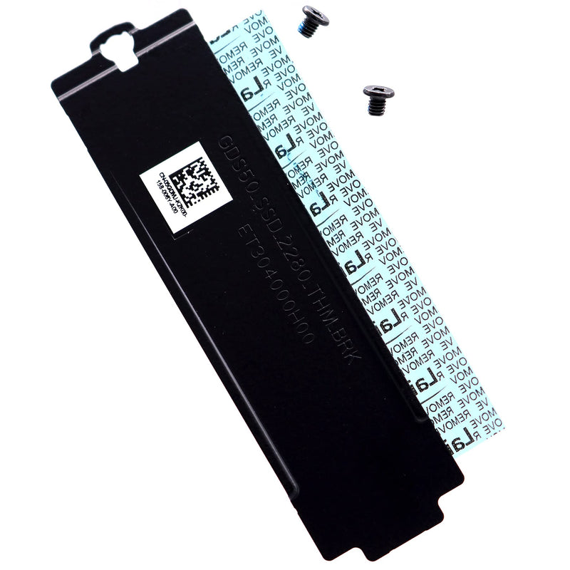 [AUSTRALIA] - Deal4GO Slot 1/ Slot 2 M.2 2280 SSD Heatsink Cover 5GDMJ 05GDMJ Thermal Shield Plate for Dell Alienware X15 R1 Gaming Laptop, Black 