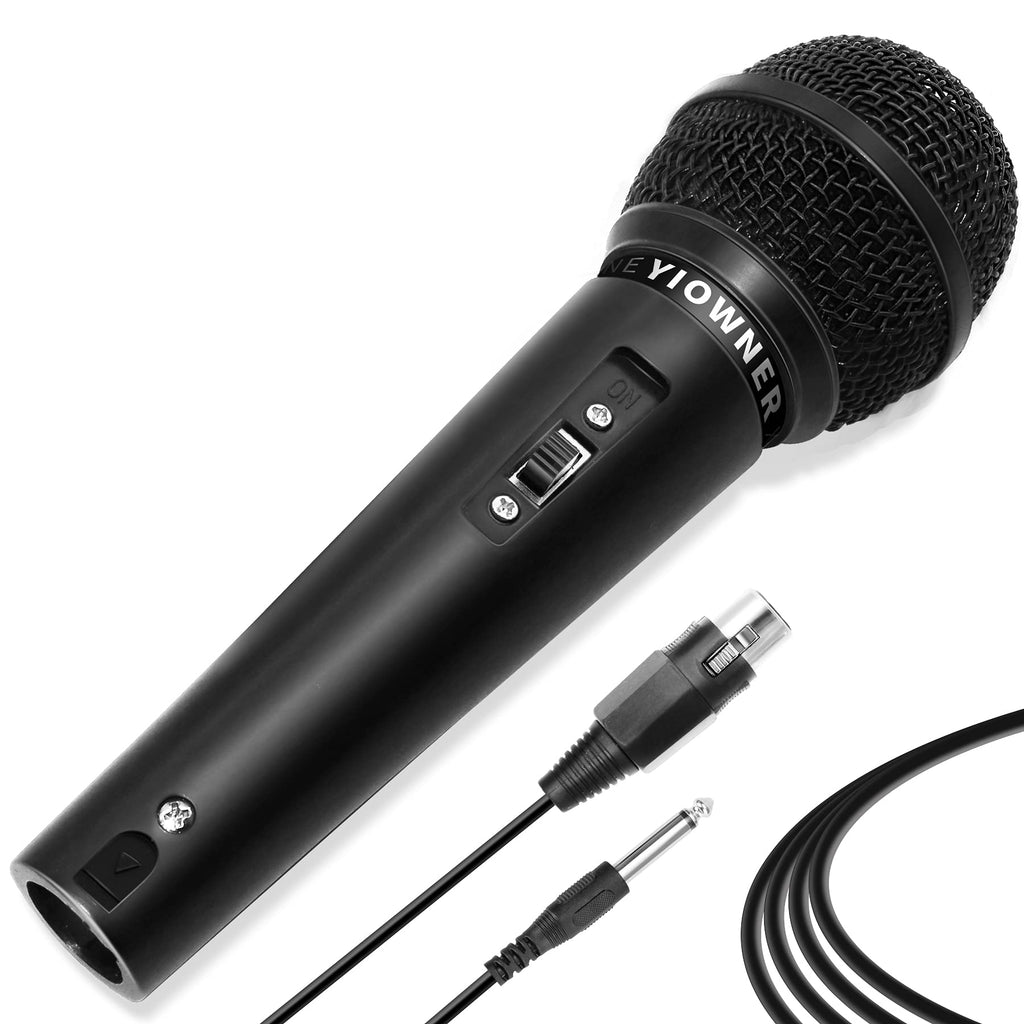 Yiowner Wired Karaoke Microphone for Singing, Handheld Microphone with 10 FT Cable, Vocal Dynamic Mic for Speaker, AMP,Mixer, DVD (XH-002) XH-002