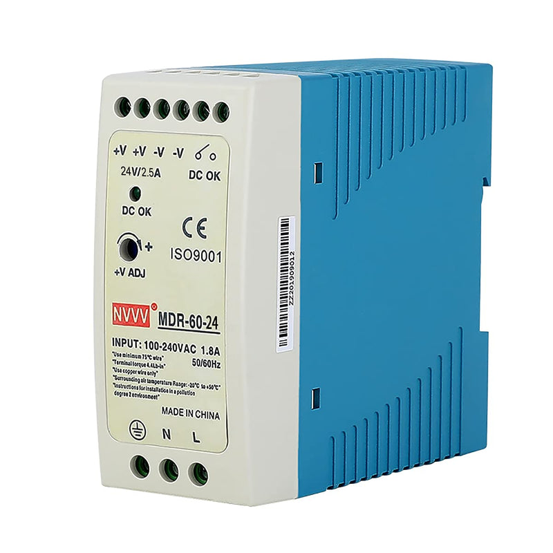 [AUSTRALIA] - NVVV MDR-60-24 AC to DC DIN-Rail Power Supply 24V 2.5 Amp 60W 