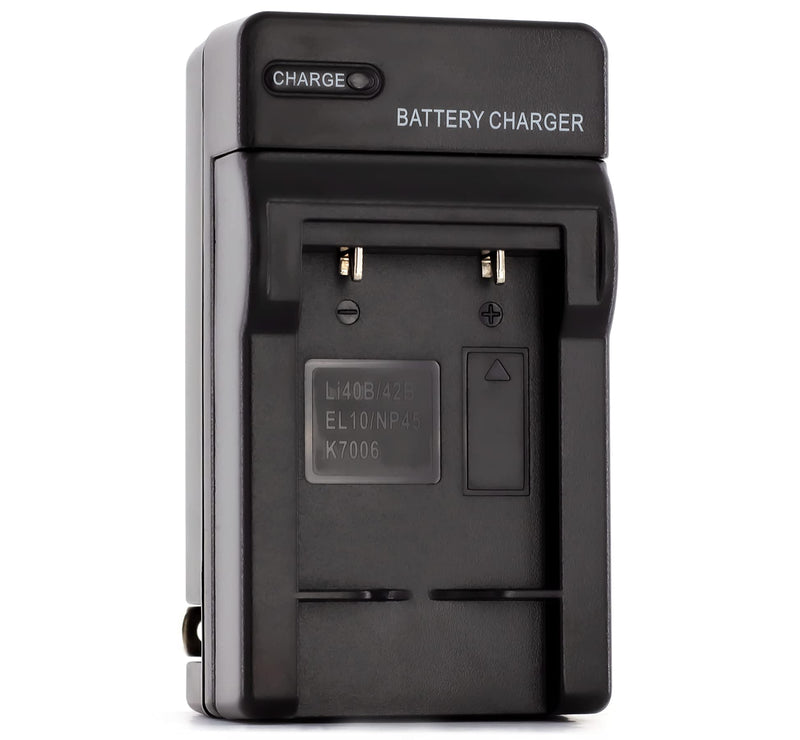 Norifon LI-40B Charger for Olympus D-720, FE-230, FE-340, FE-280, FE-20, Stylus 710, 790SW, 770SW, 7010, 760, 720SW, VR-320, VR-310, X-935, X-905 and More with Foldable Plug, Black, LI-40B-W Wall Charger