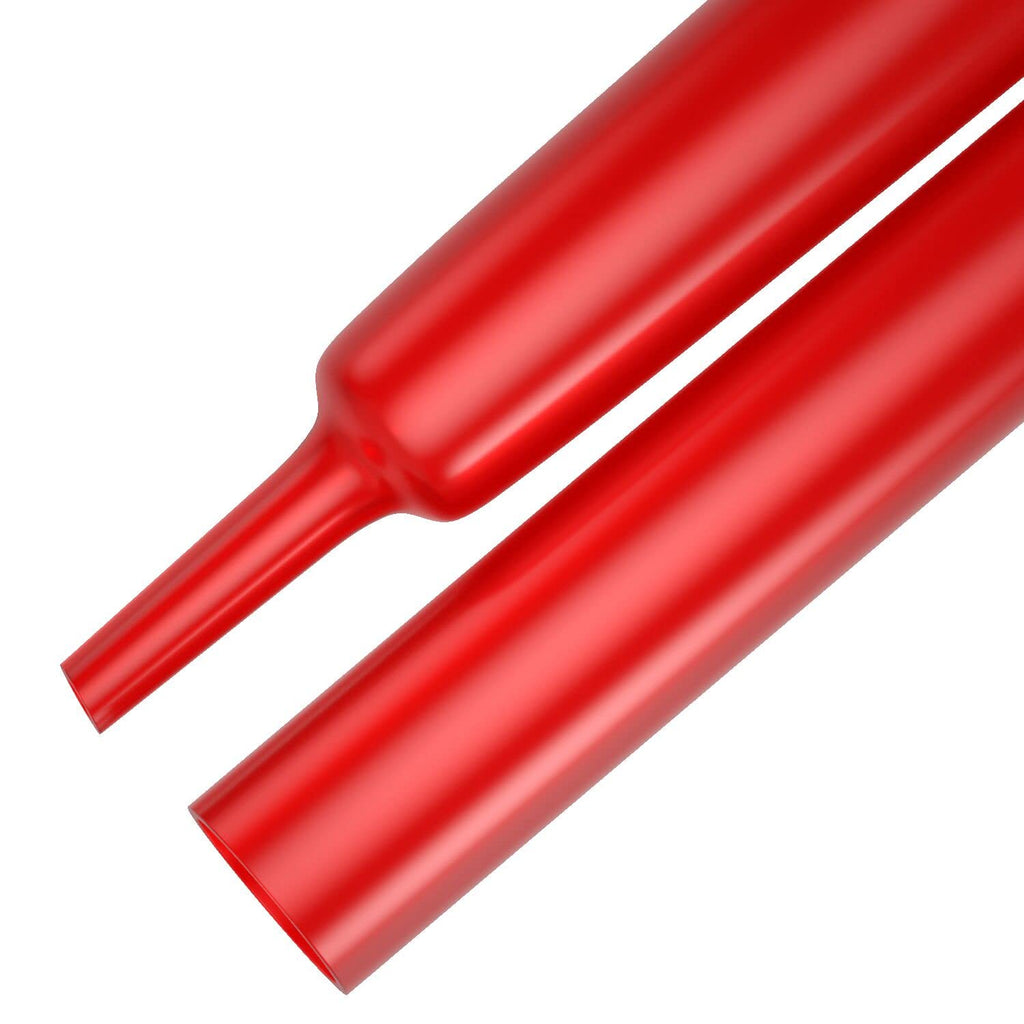 Diameter 3/8" Dual Wall Red Heat Shrink Tubing 3:1, 20Ft Long Electrical Shrink Tube for Wires,Marine Grade Shrink Tube with Adhesive Lined Waterproof 3/8 Inch-20 Ft