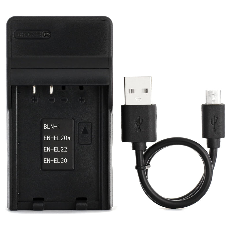 BLN-1 USB Charger for Olympus E-M5, E-P5, OM-D E-M1, OM-D E-M5, Pen E-P5 Camera and More