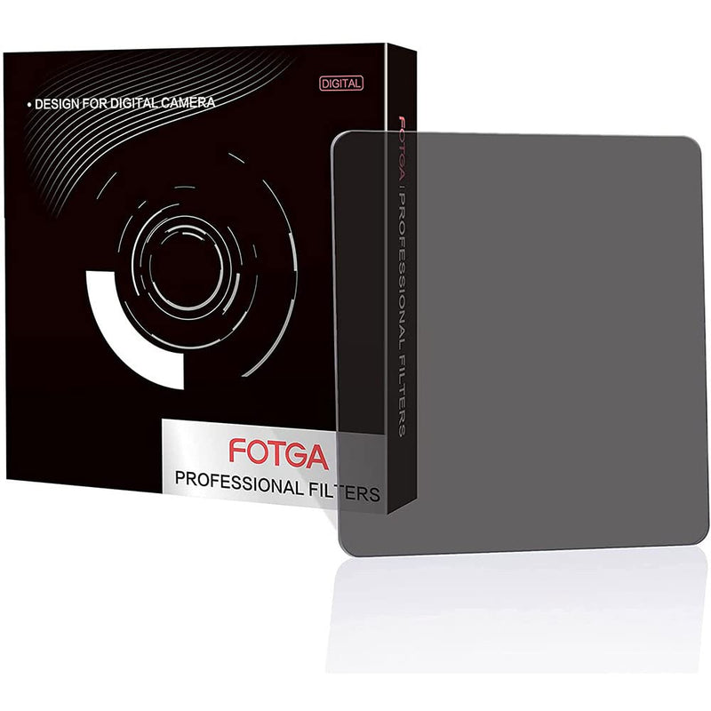 Runshuangyu Fotga Square 4x4 inch Optical Glass Full Neutral Density Filter, ND4 Full ND Filters for Swing Away Matte Box Holder (ND4)