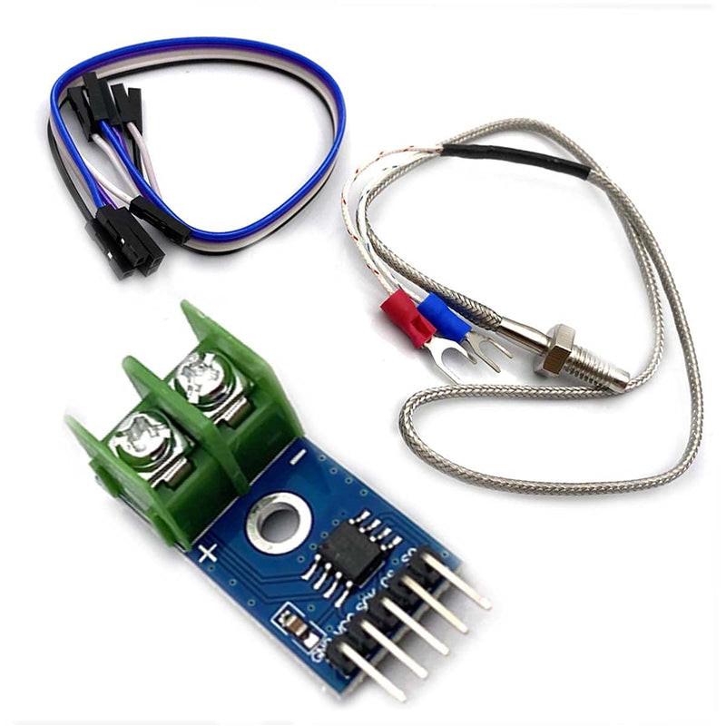 Kiro&Seeu DC 3-5V MAX6675 Module + K Type Thermocouple Temperature Sensor Thermocouple Sensor Set M6 Screw Compatible with Arduino Raspberry Pi