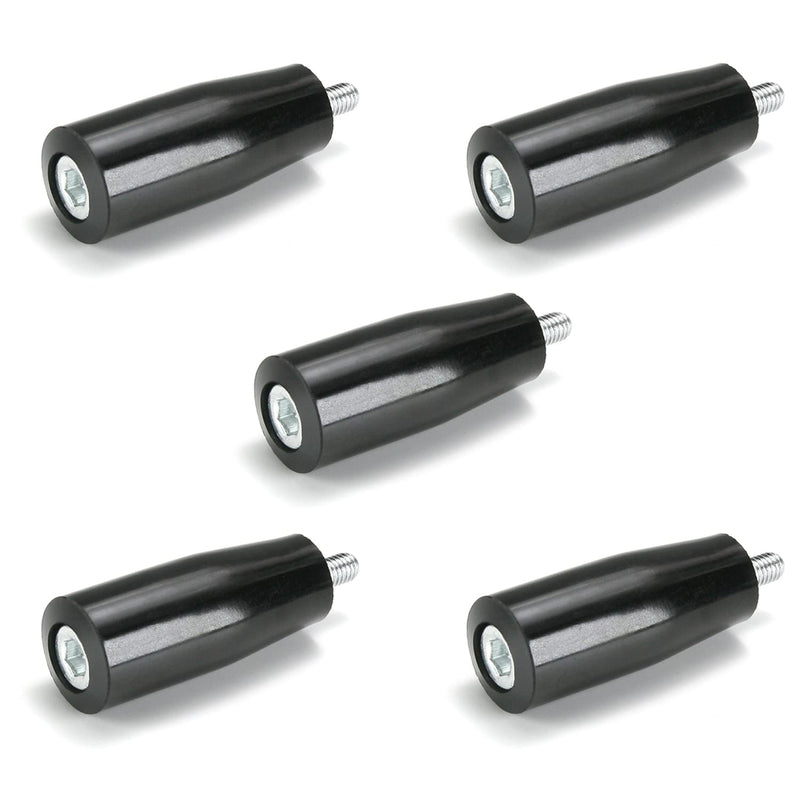 Bettomshin 5Pcs M6 The Revolving Handwheel Machine Handle 2"/50mm Black Bakelite Universal Lathe Crank Rotating Male Threaded for Face Grinder Molding and Polishing Machine 5 Pieces